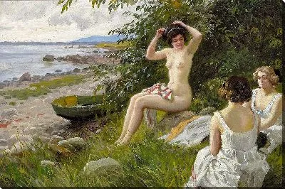 Картина Тре бадепигер и странкантен (1913)