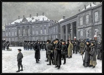Картина Смена караула во дворце Амалиенборг (1902-1903 гг.)
