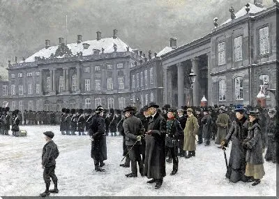 Картина Смена караула во дворце Амалиенборг (1902-1903 гг.)