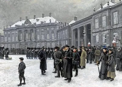 Картина Смена караула во дворце Амалиенборг (1902-1903 гг.)