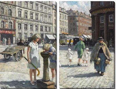 Картина С Треугольником в Копенгагене на лето