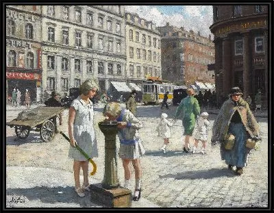 Картина С Треугольником в Копенгагене на лето