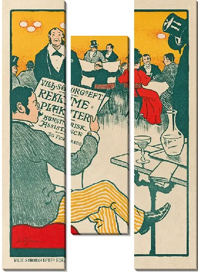 Картина Плакат к выставке художественных плакатов Вильгельма Зеборга (ок. 1895 г.)