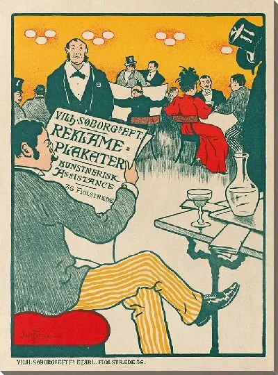 Картина Плакат к выставке художественных плакатов Вильгельма Зеборга (ок. 1895 г.)