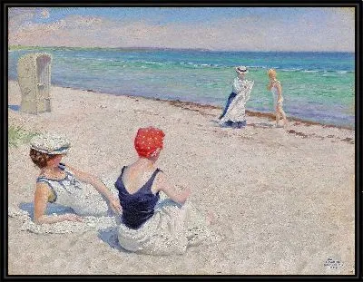 На пляже, Фальстербро (1909)