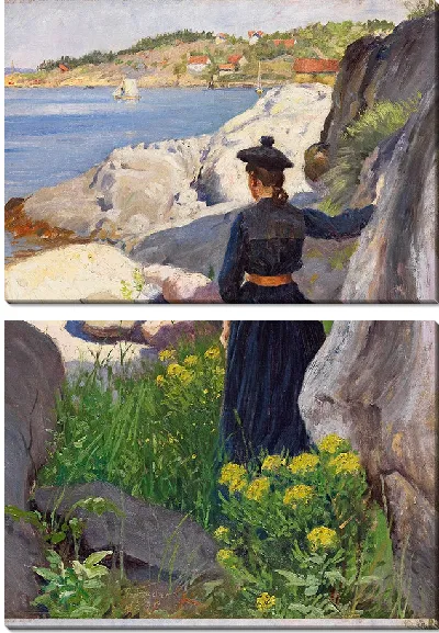 Картина На берегу (1890)