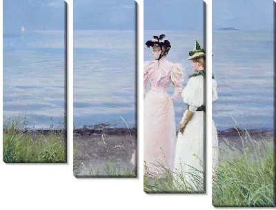 Картина Мы находимся в Хеллерупе на берегу моря в Хеллерупе (1894)