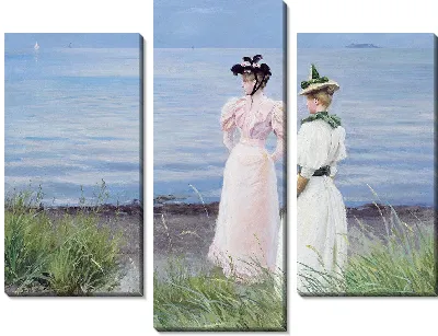 Картина Мы находимся в Хеллерупе на берегу моря в Хеллерупе (1894)