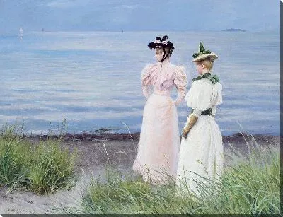 Картина Мы находимся в Хеллерупе на берегу моря в Хеллерупе (1894)