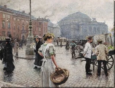 Картина Конгенс Нюторв с «Муссом» на обложке (1911)
