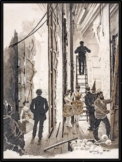 Картина Казино кулиссер (1885 г.)
