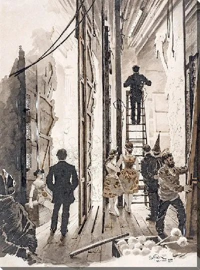 Картина Казино кулиссер (1885 г.)