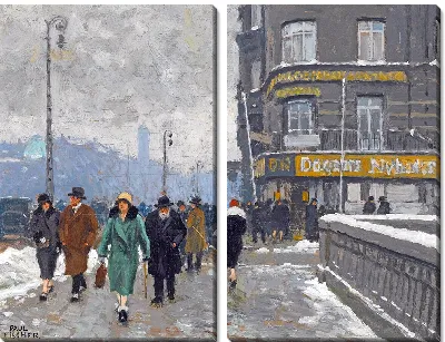 Картина Зимняя улица