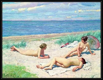 Картина Девушки на пляже