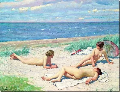 Картина Девушки на пляже