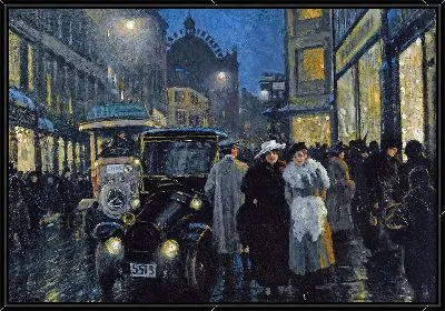 Вечерняя прогулка по бульвару