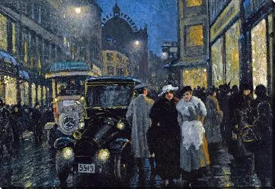 Вечерняя прогулка по бульвару