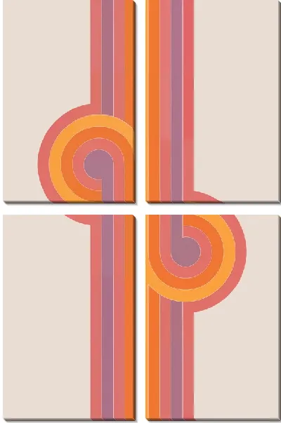 Модульная картина Красивая абстракция №122