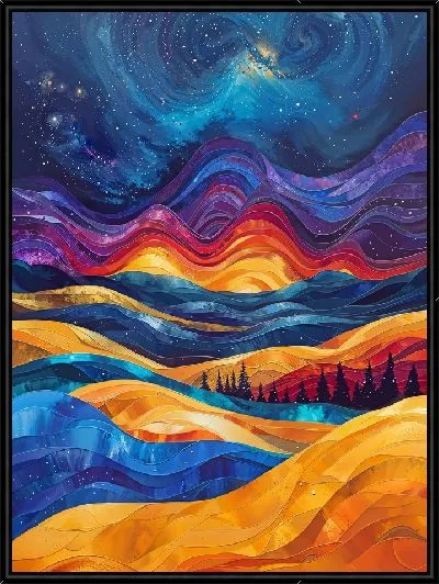 Картина Чарующие горы космоса