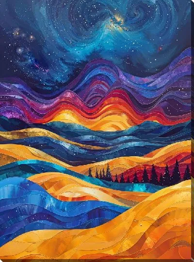 Постер Чарующие горы космоса