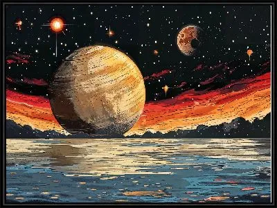 Картина Планета у воды
