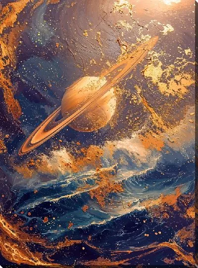 Картина маслом Золотой Юпитер