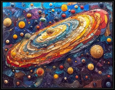 Картина Звездный вихрь космоса