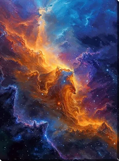 Картина маслом Космическая пыль