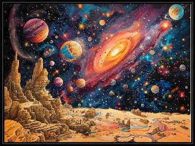 Картина Звездная арт галактика