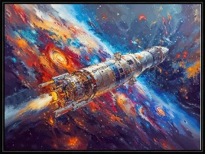 Полет ракеты в космосе