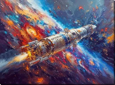 Полет ракеты в космосе