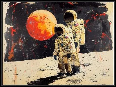 Картина Семья космонавтов