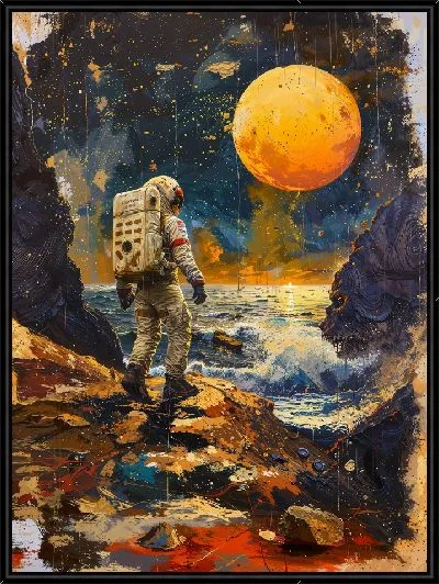 Картина Шаг космонавта в неизвестность