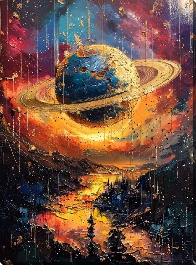 Картина маслом Фантазийный Юпитер