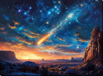 Картина маслом Звездный полет