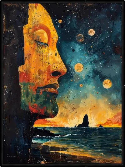 Картина Космическое лицо