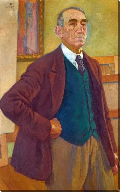 Картина Автопортрет Au Gilet Vert (1924)