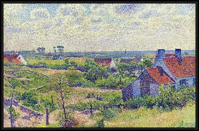 Картина Пейзаж с домами (1894)