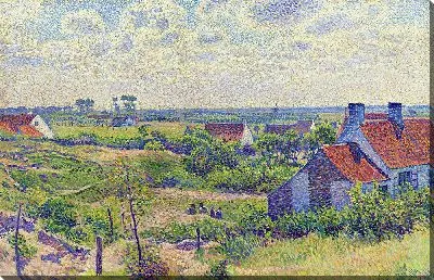 Картина Пейзаж с домами (1894)