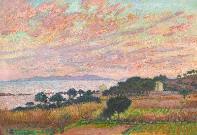 Картина Бухта заходящего солнца (Сен-Клер) (1916)