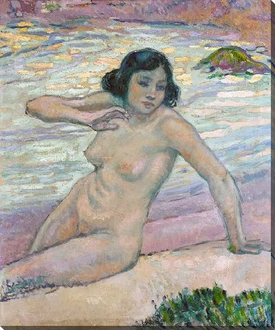 Картина Этюд после купания - Этюд обнаженной натуры (1909)