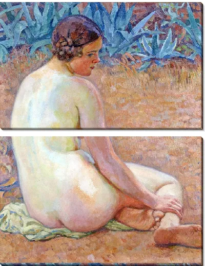 Картина Обнаженная с агавой (1920)
