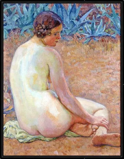 Картина Обнаженная с агавой (1920)