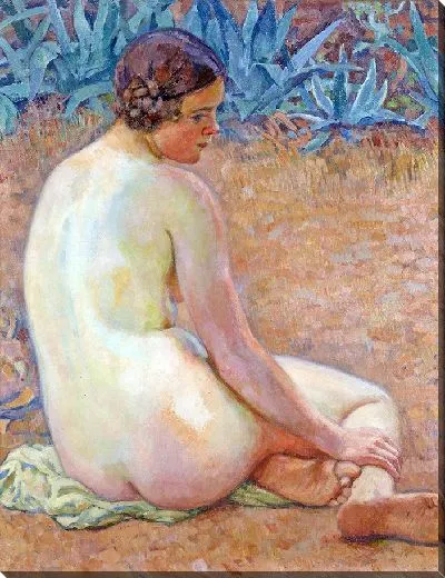 Картина Обнаженная с агавой (1920)