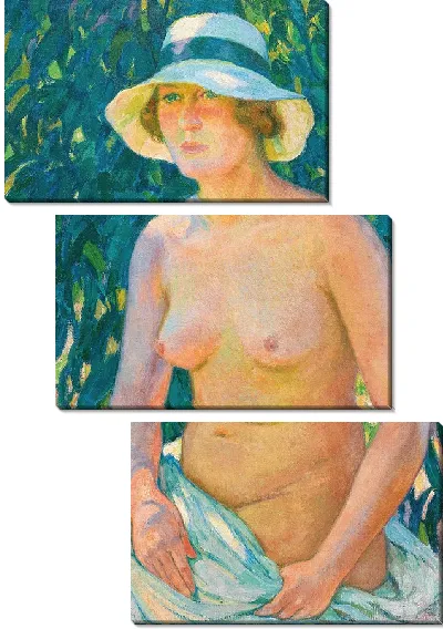 Картина Обнаженная в панаме (1924)