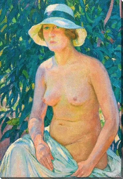 Картина Обнаженная в панаме (1924)