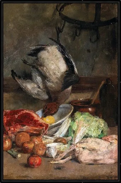Картина На кухне, натюрморт (ок. 1878–1880)