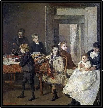 Картина Дети Франсуа ван Риссельберга (1885)