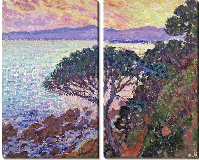 Сосна уземного моря на закате (1915)