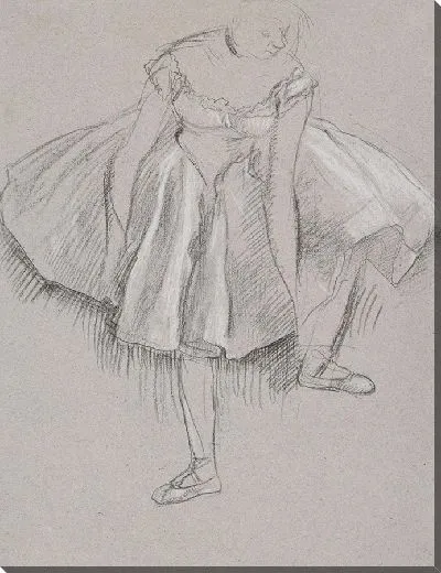 Картина Танцовщица поправляет тапочки